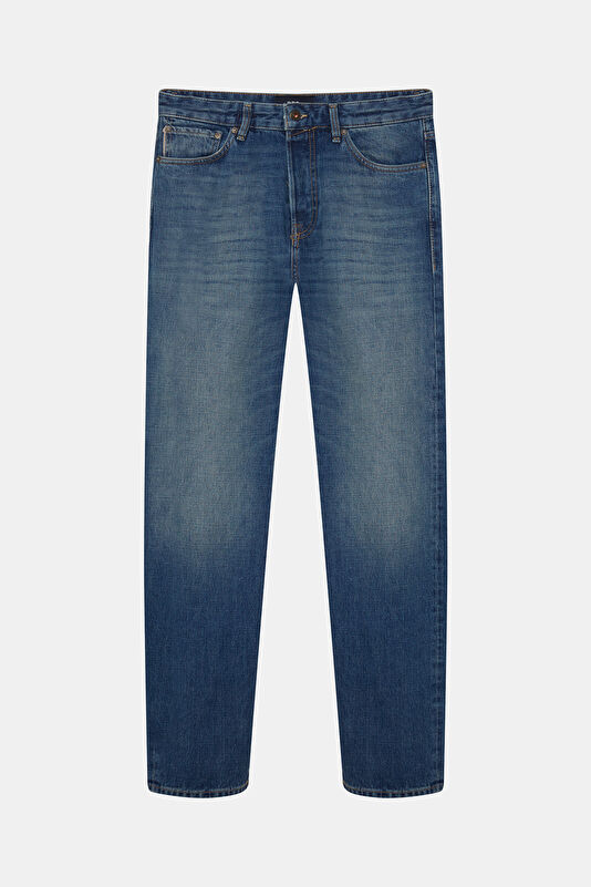 Relax Fit Indigo Straight Leg Men's Jeans