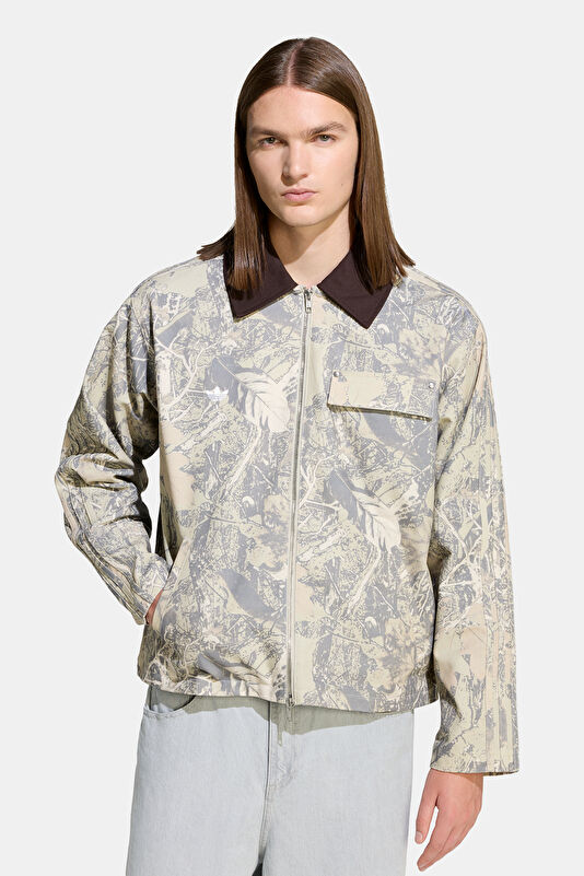 Workwear Gri Fermuarlı Erkek Ceket 2