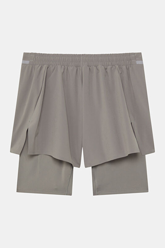 X Entire Studios D4T Training 2-in-1 Grey Men's Shorts 2