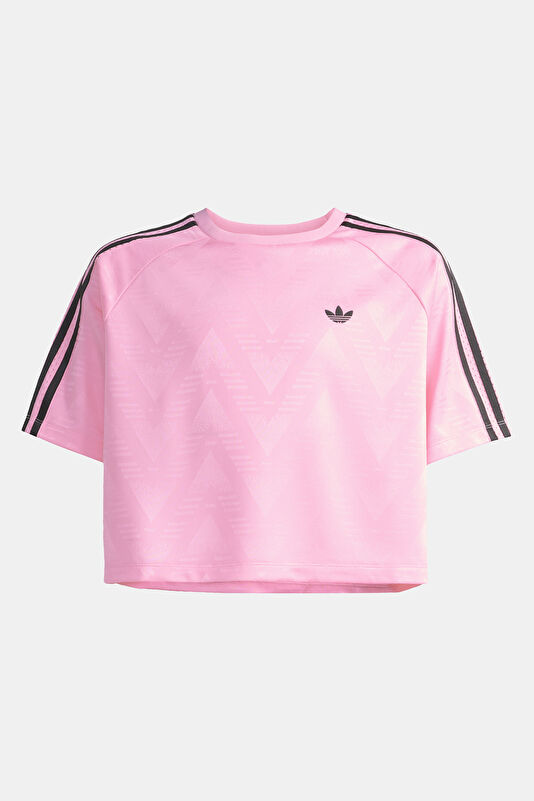 Pembe Bisiklet Yaka Çocuk T-Shirt