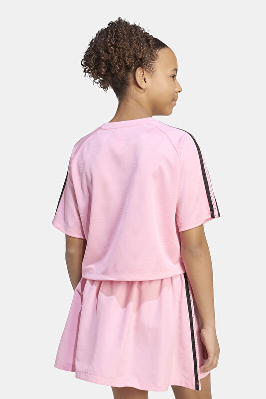 Pembe Bisiklet Yaka Çocuk T-Shirt 3