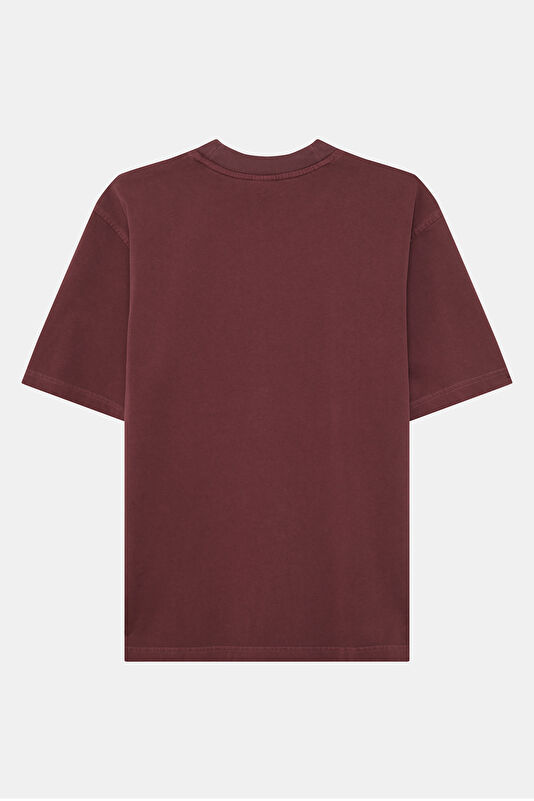 Kırmızı Bisiklet Yaka Kadın T-Shirt 2