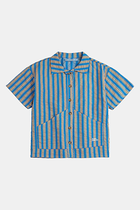 Blue Patterned Children's Shirt