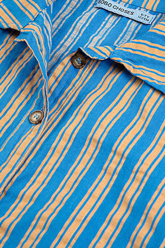Blue Patterned Children's Shirt 2