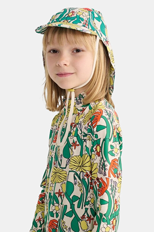 Green Patterned Children's Hat 3