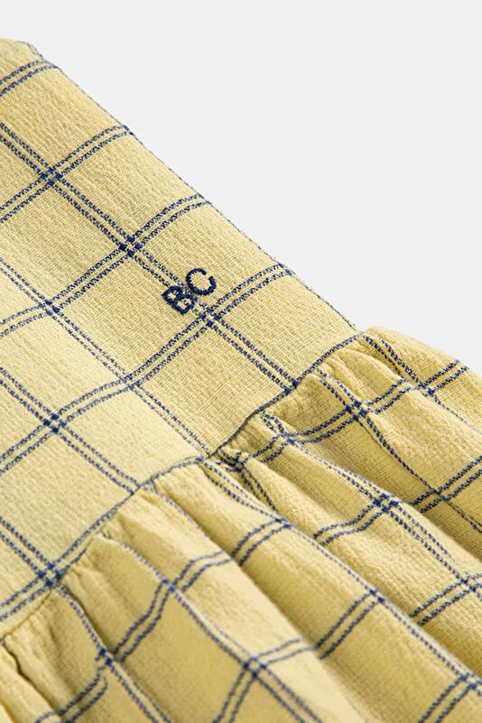 Yellow Patterned Mini Children's Dress 3