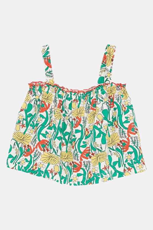 Turquoise Patterned Children's Dress