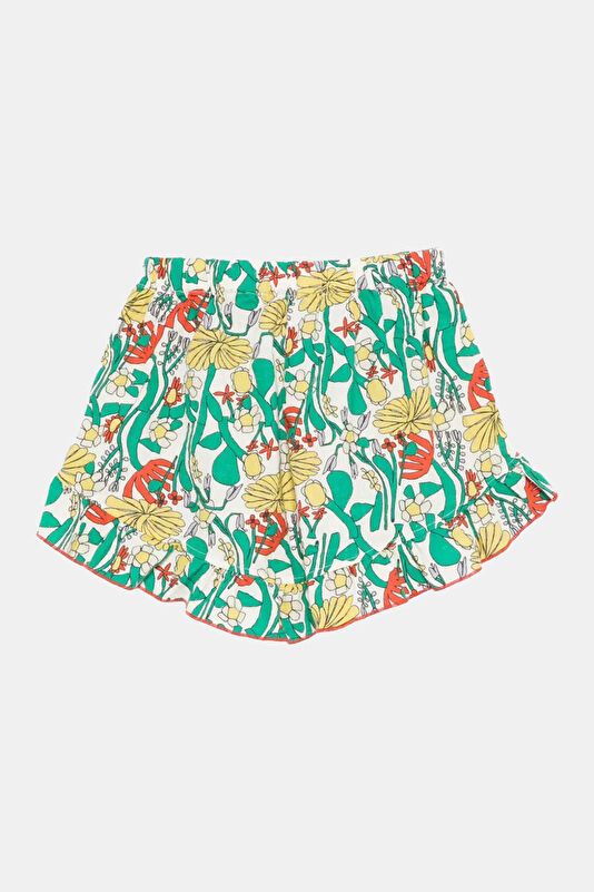 Turquoise Patterned Children's Shorts 2