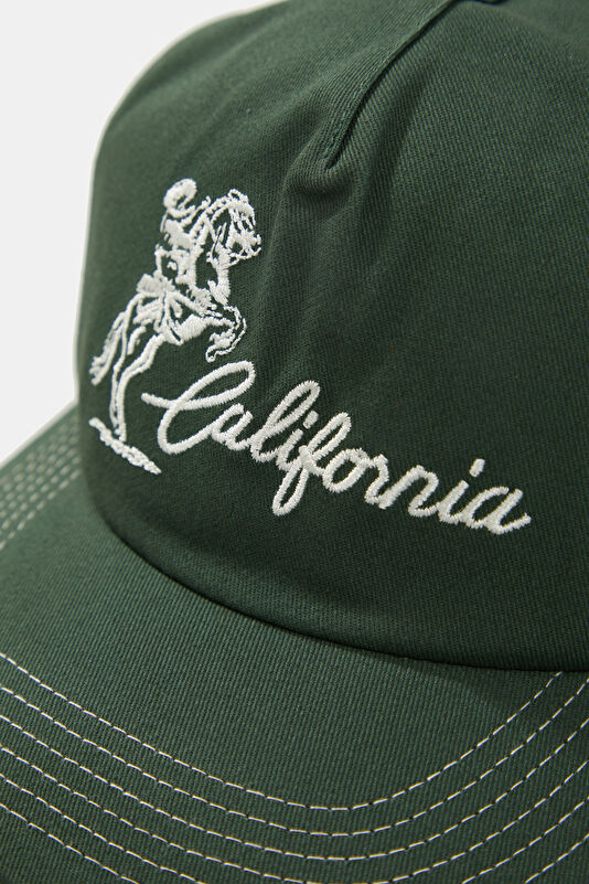Green Embroidered Hat 4