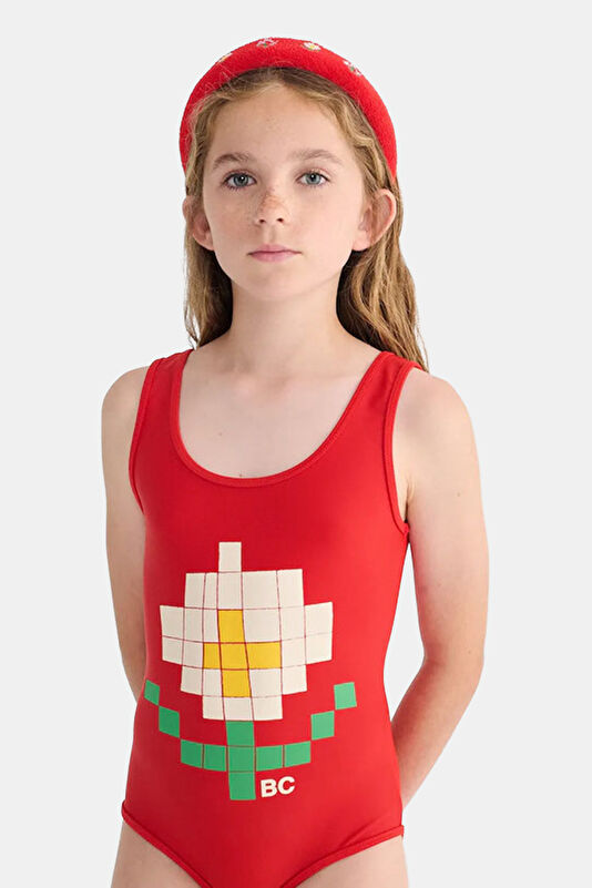 Red Design Filled Swimsuit 2