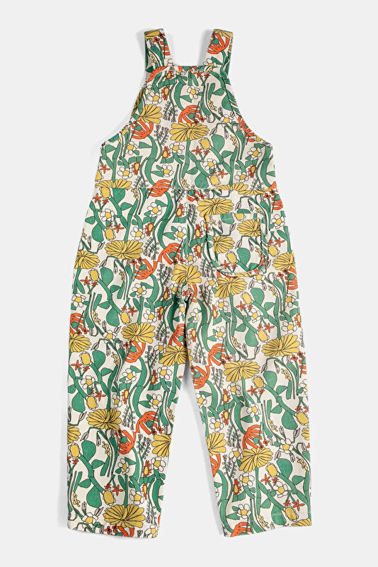 Green Patterned Children's Jumpsuit