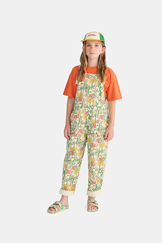 Green Patterned Children's Jumpsuit 2