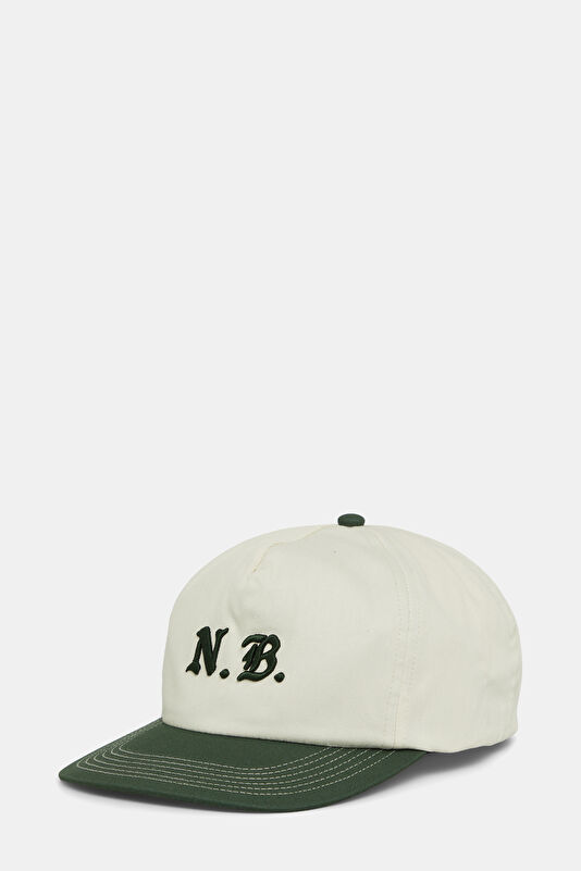 Beige Embroidered Hat