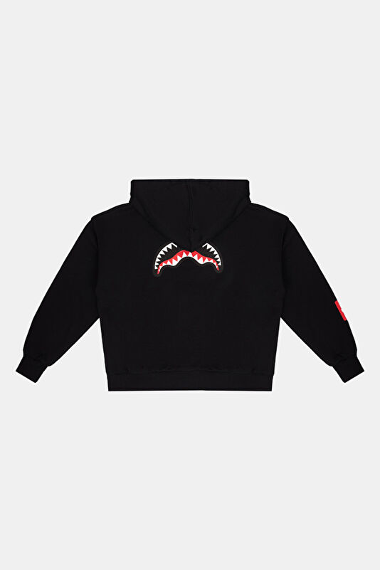 Siyah Kapuşonlu Çocuk Sweatshirt 2