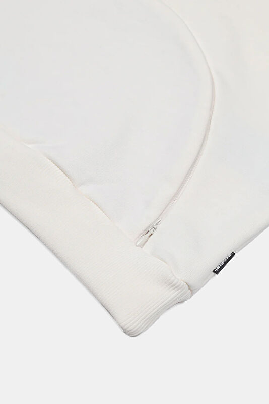 Krem Bisiklet Yaka Çocuk Sweatshirt 4