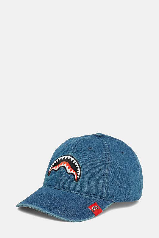 Blue Embroidered Hat