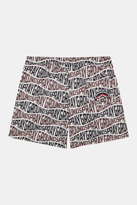 Multicolored Patterned Elasticated Men's Swimsuit 2