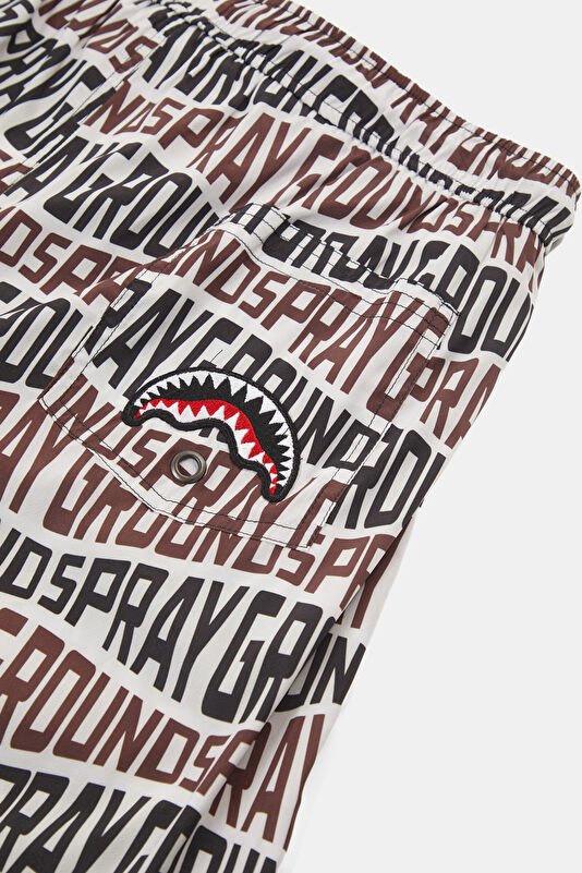 Multicolored Patterned Elasticated Men's Swimsuit 4