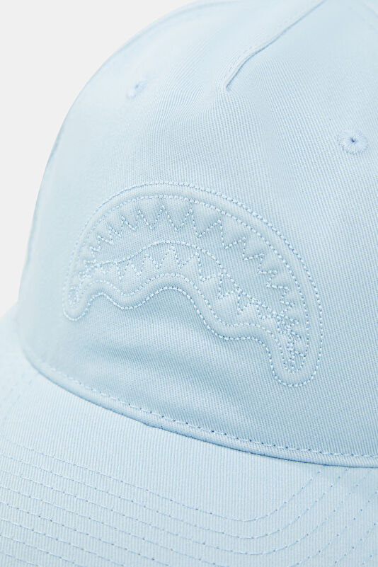 Stone Washed Blue Embroidered Hat 4