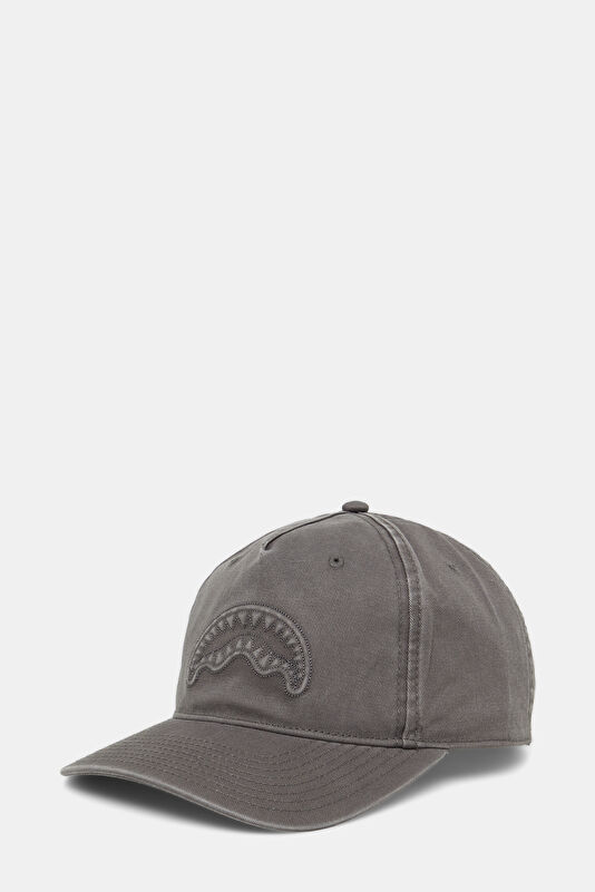 Stone Washed Grey Embroidered Hat
