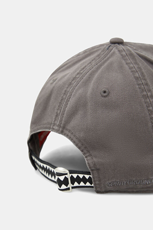Stone Washed Grey Embroidered Hat 3