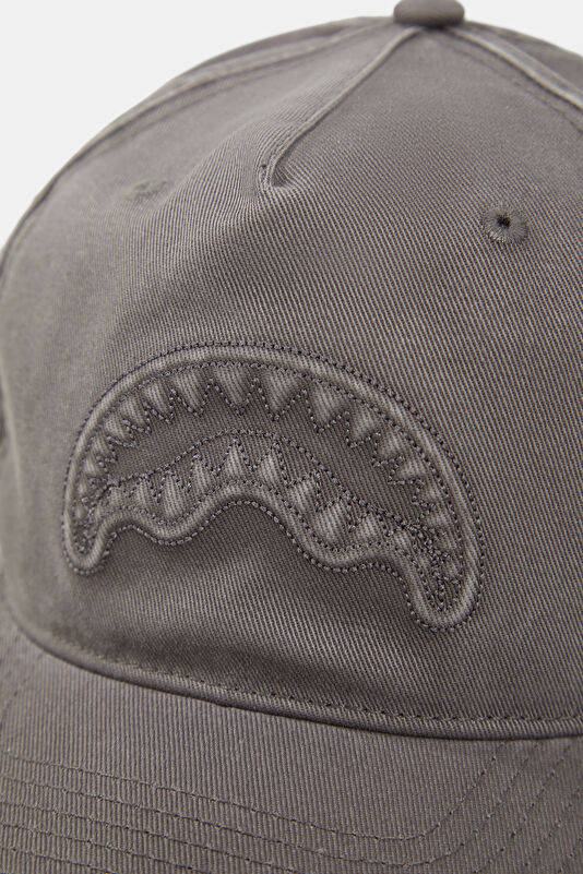 Stone Washed Grey Embroidered Hat 4