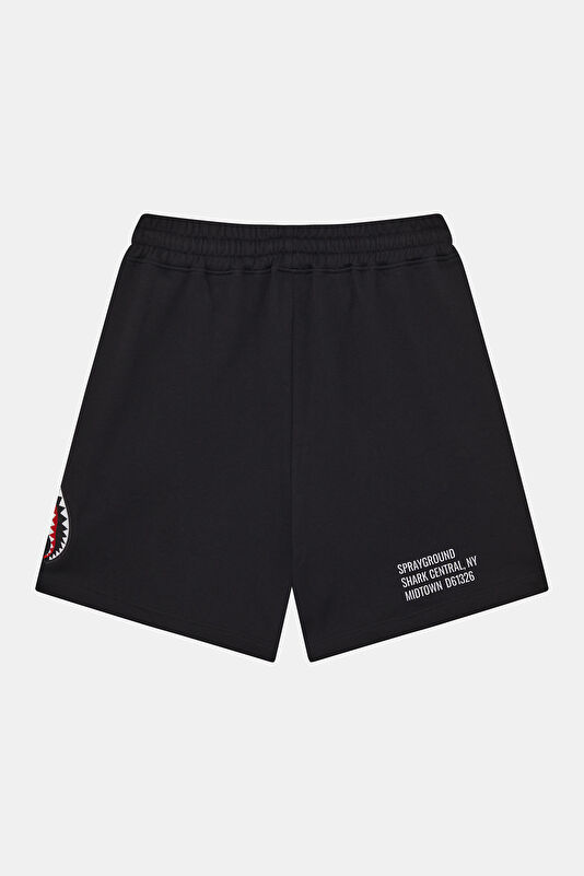 Black Embroidered Men's Shorts 2