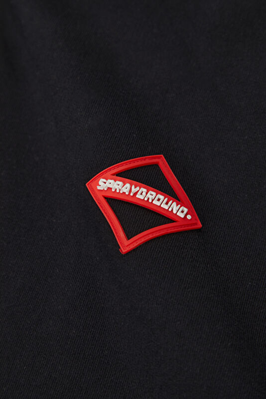 Siyah Relax Kalıp Kapuşonlu Erkek Sweatshirt 4