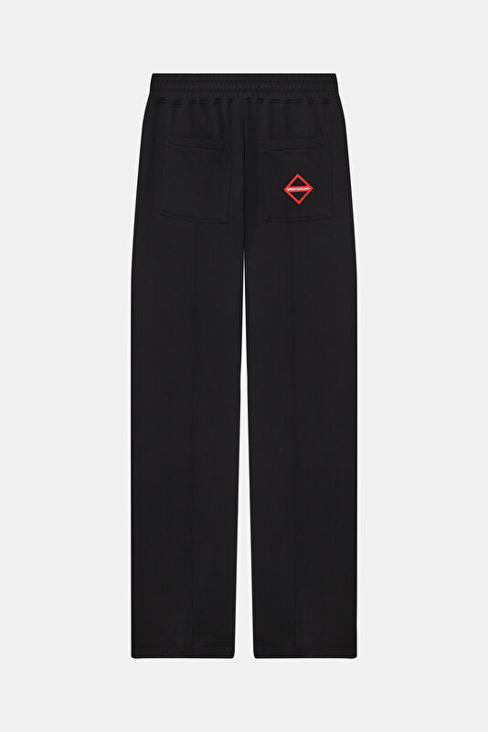 Relax Kalıp Siyah Straight Erkek Spor Pantolon 2