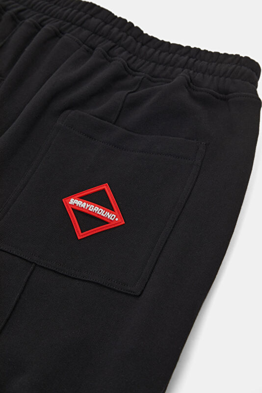 Relax Kalıp Siyah Straight Erkek Spor Pantolon 4
