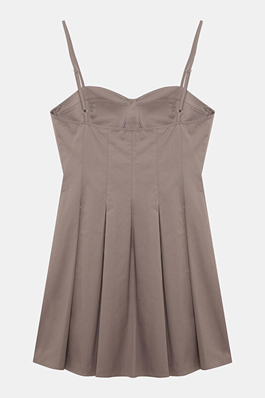 Khaki Short Women's Dress 2