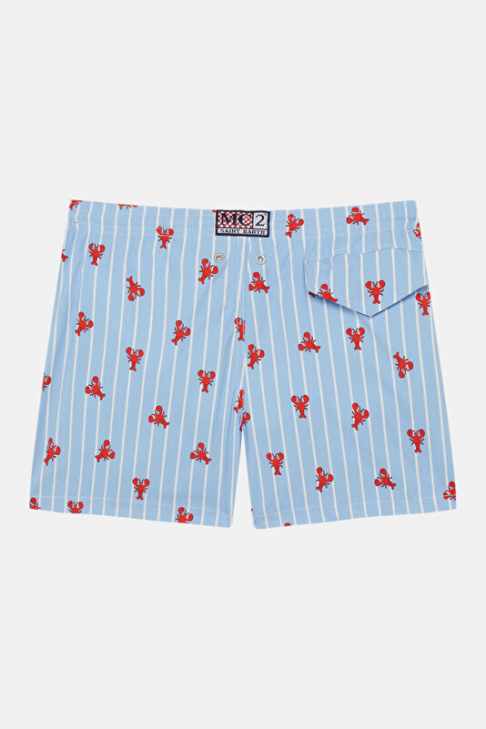 Light Blue Patterned Children's Shorts 2