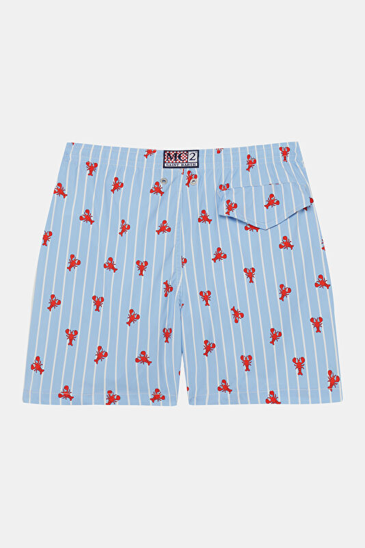 Light Blue Patterned Children's Shorts 2