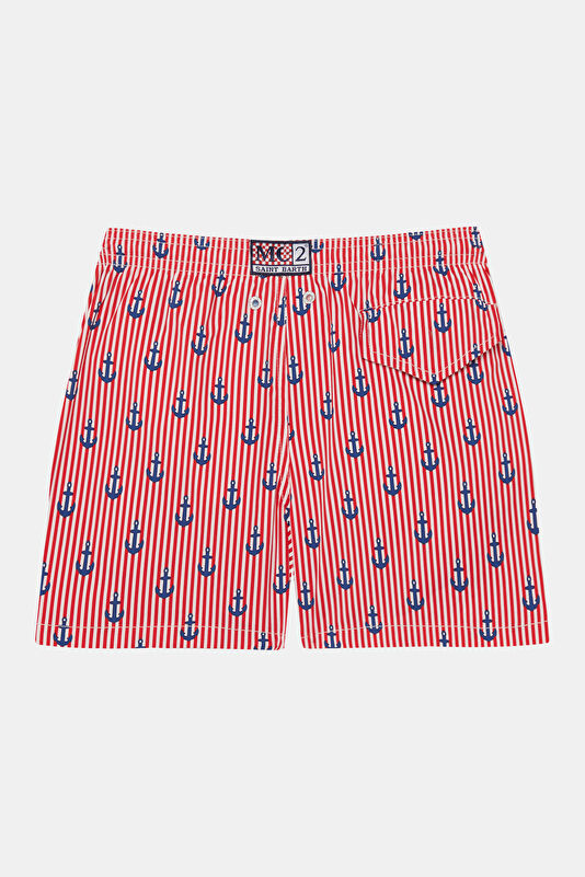 Red Patterned Children's Shorts 2
