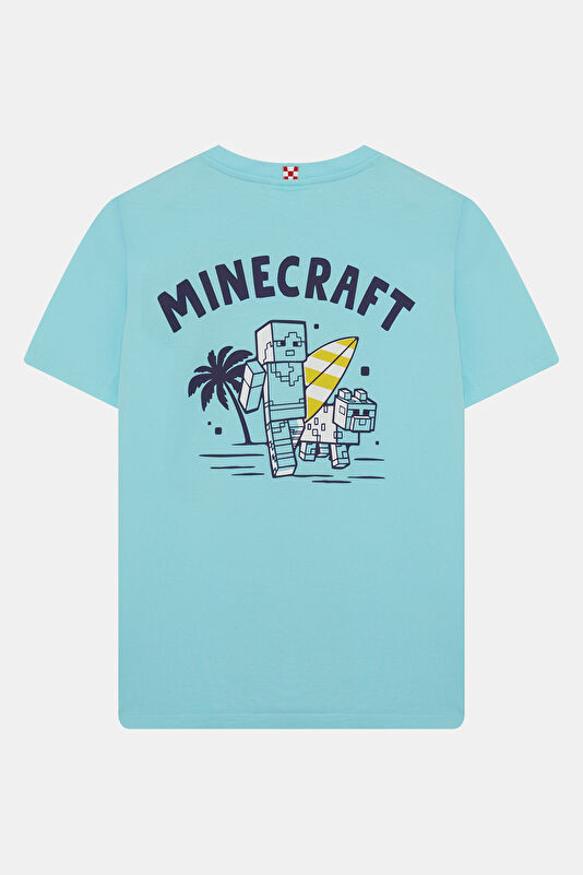 Mavi Bisiklet Yaka Baskılı Çocuk T-Shirt 2