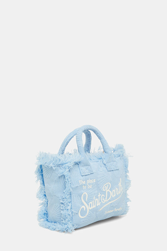 Vanity Mini Sponge Light Blue Patterned Bag 3