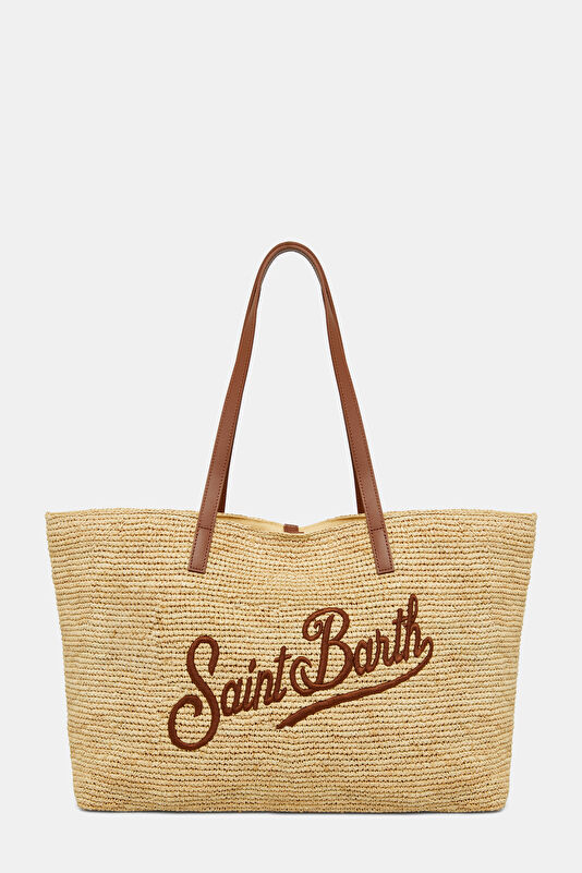 Beige Patterned Bag