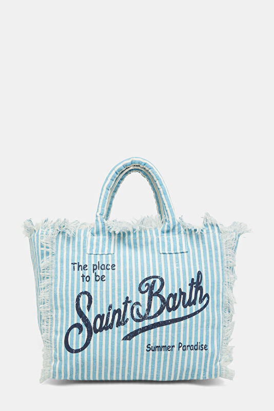 Vanity Linen Light Blue Patterned Bag