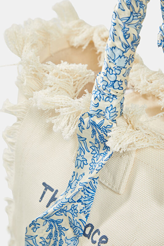 Vanity Foulard White Pattern Bag 4
