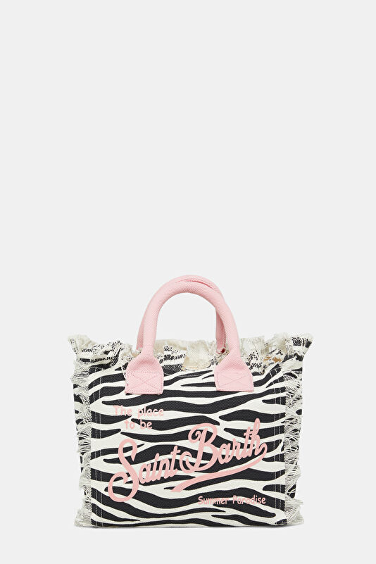 Colette White Patterned Bag