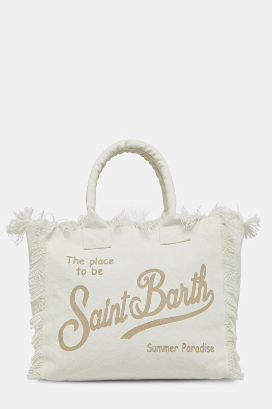 White Patterned Bag