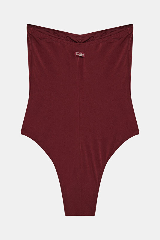 Burgundy Women's Swimsuit 2