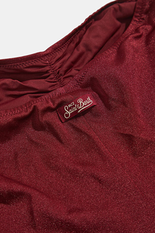 Burgundy Women's Swimsuit 4