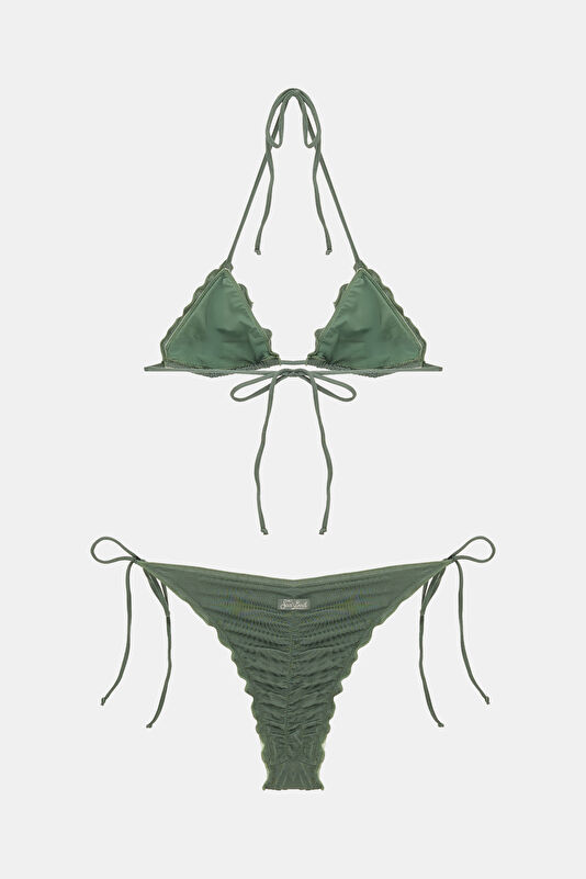 Haki Bağcıklı Kadın Bikini 2
