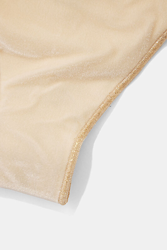 Krem Bağcıklı Kadın Bikini 4