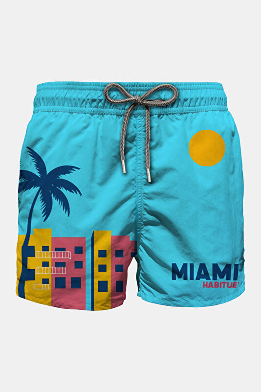 White Printed Kids Shorts