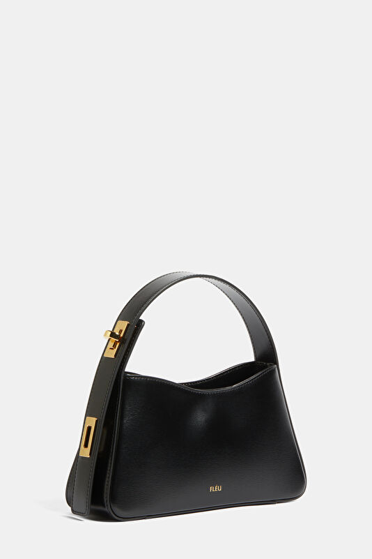 Pont Flèu Black Leather Bag 3