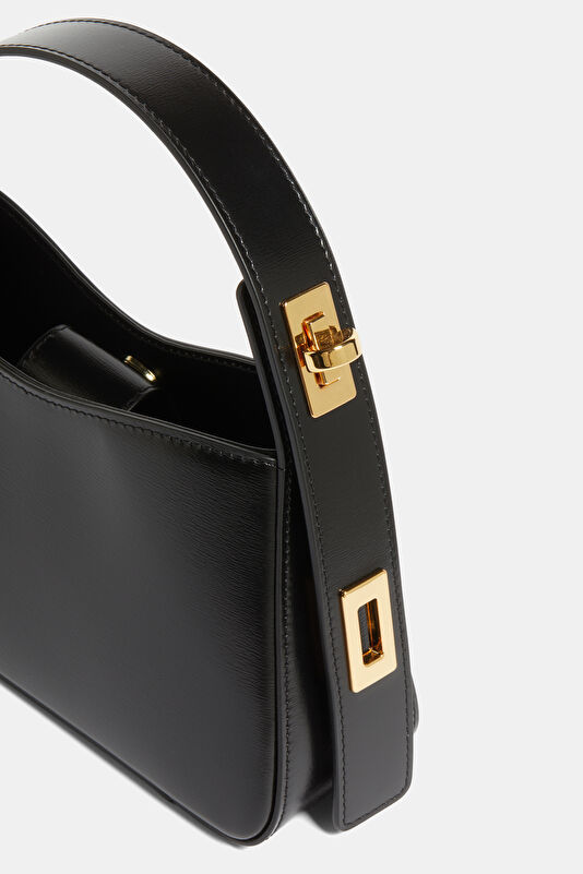 Pont Flèu Black Leather Bag 4