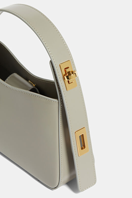 Pont Flèu Grey Leather Bag 4