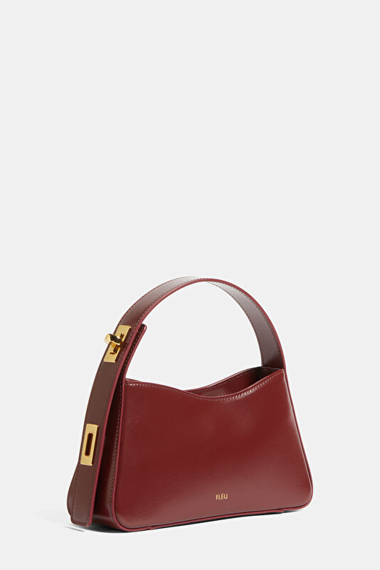 Pont Flèu Burgundy Leather Bag 3